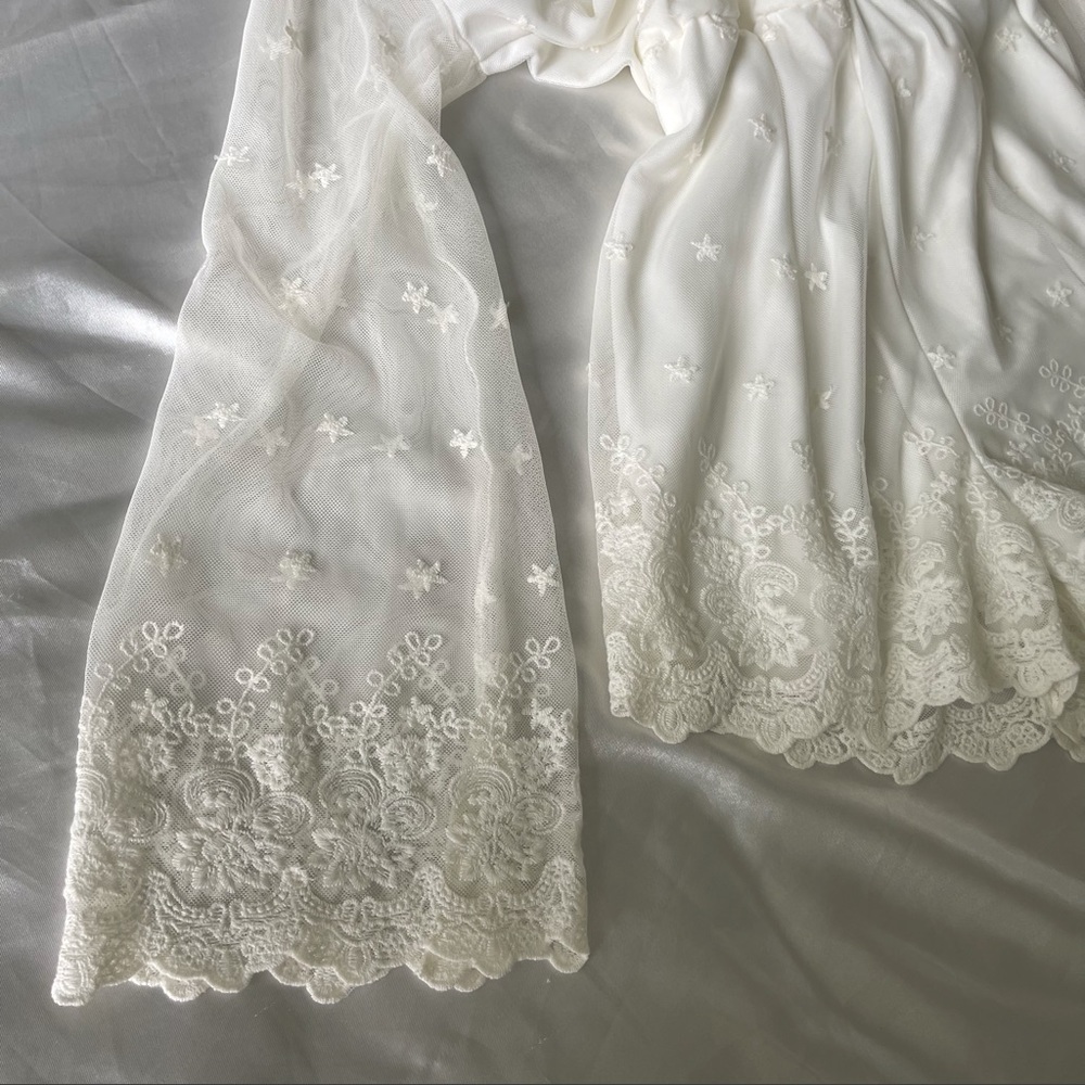 Gianni Bini long sleeve boho romper - Picture 2 of 6